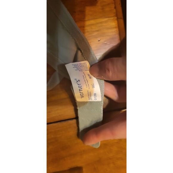 New With Tags Warmer's Satin Style T-Shirt Bra Green 36C - Picture 3 of 5